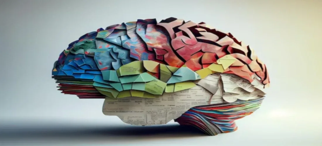Kolorowy model mózgu